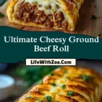 Ultimate Cheesy Ground Beef Roll Pin 1
