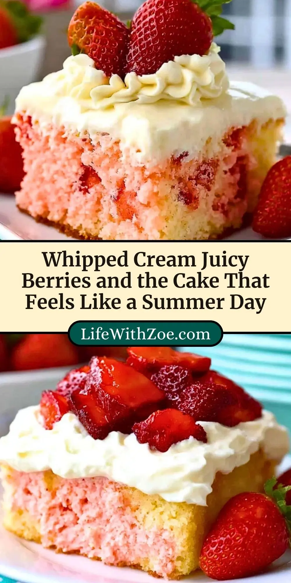 Whipped Cream Juicy Berries and the Cake That Feels Like a Summer Day Pin 2