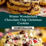 Winter Wonderland Chocolate Chip Christmas Cookies Pin 1