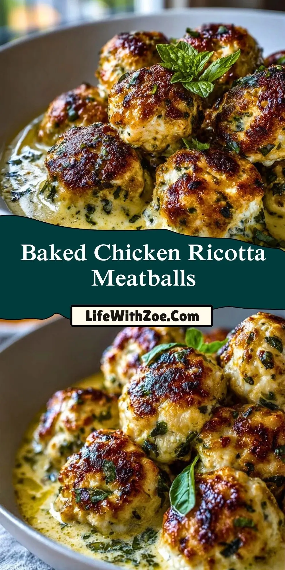 Baked Chicken Ricotta Meatballs (2)