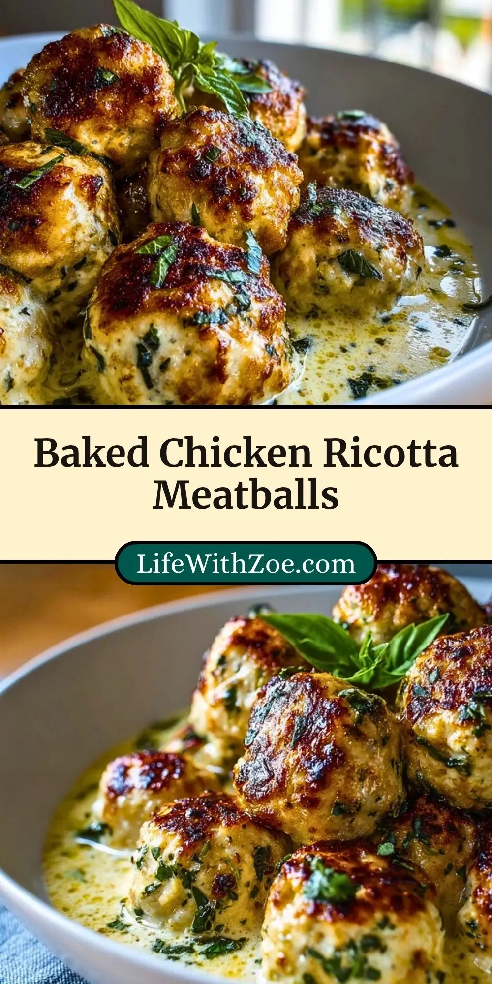 Baked Chicken Ricotta Meatballs (3)