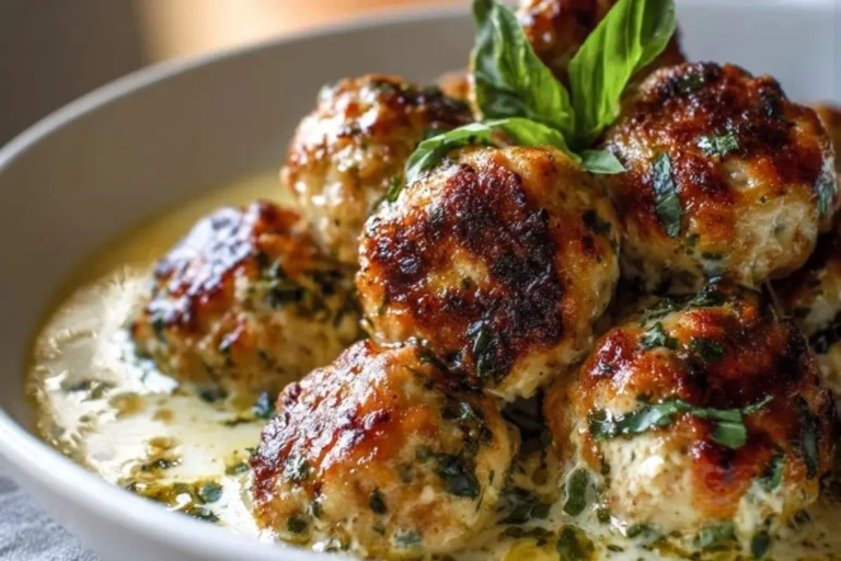 Baked Chicken Ricotta Meatballs