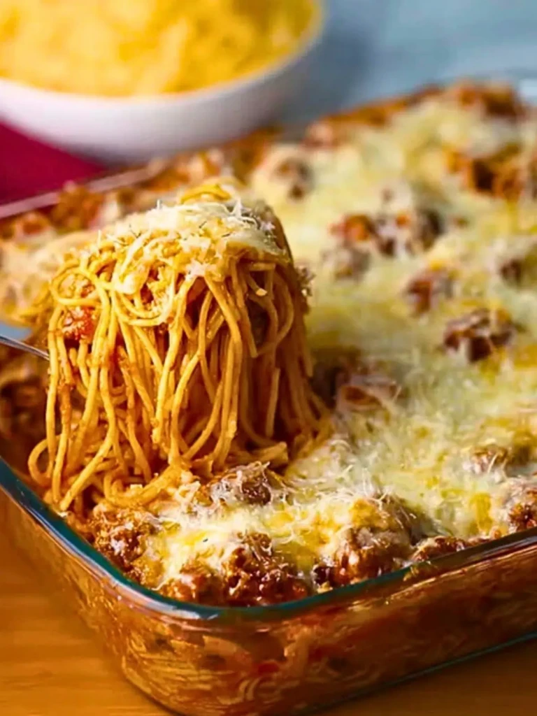 Baked Cream Cheese Spaghetti Casserole (1)