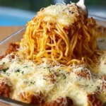 Baked Cream Cheese Spaghetti Casserole