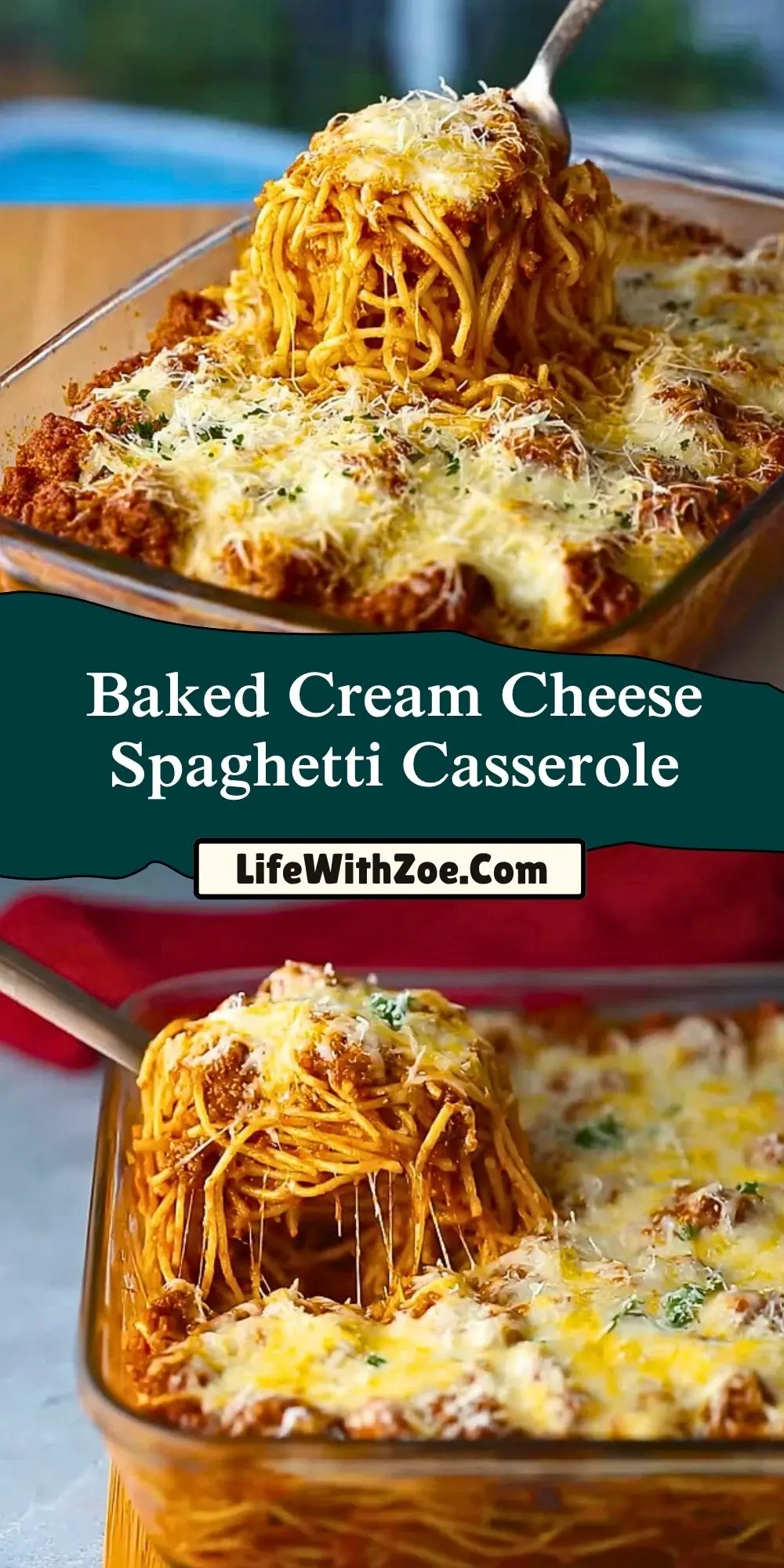 Baked Cream Cheese Spaghetti Casserole (2)
