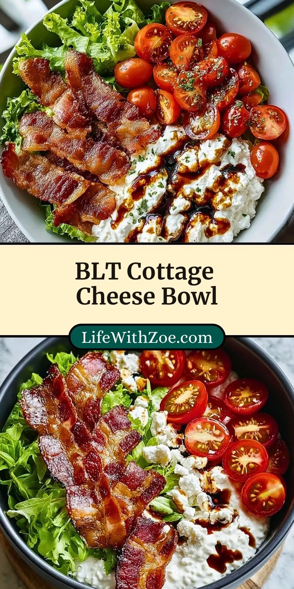BLT Cottage Cheese Bowl Pin 2