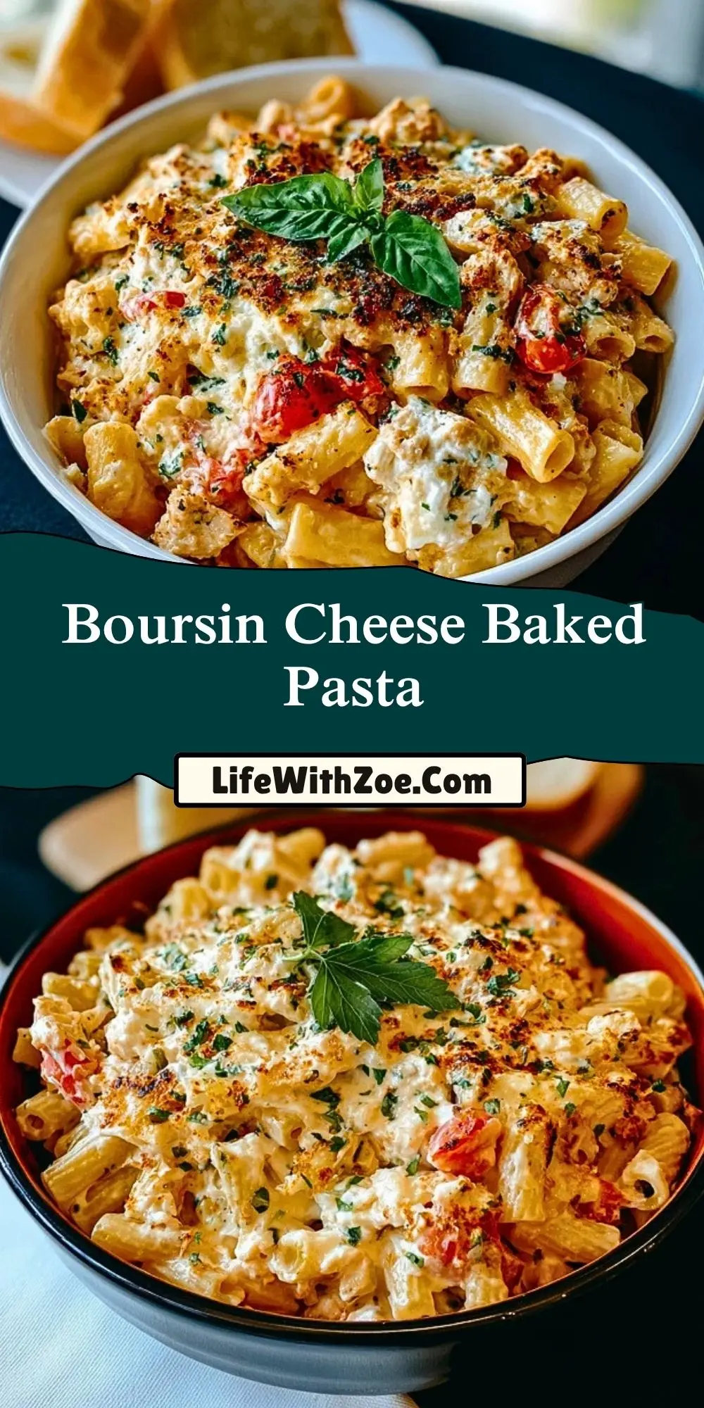 Boursin Cheese Baked Pasta (2)