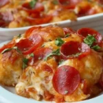 Bubble Up Biscuit Pizza Casserole 1