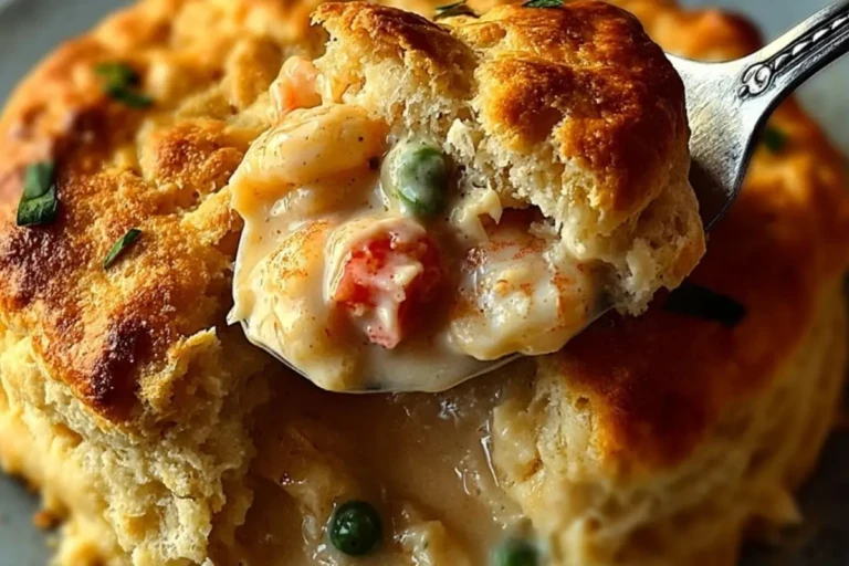 Cheddar Bay Biscuit Seafood Pot Pie