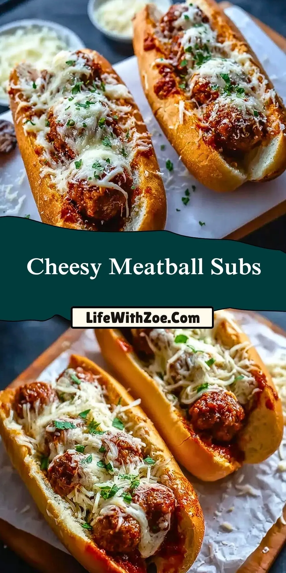 Cheesy Meatball Subs (2)