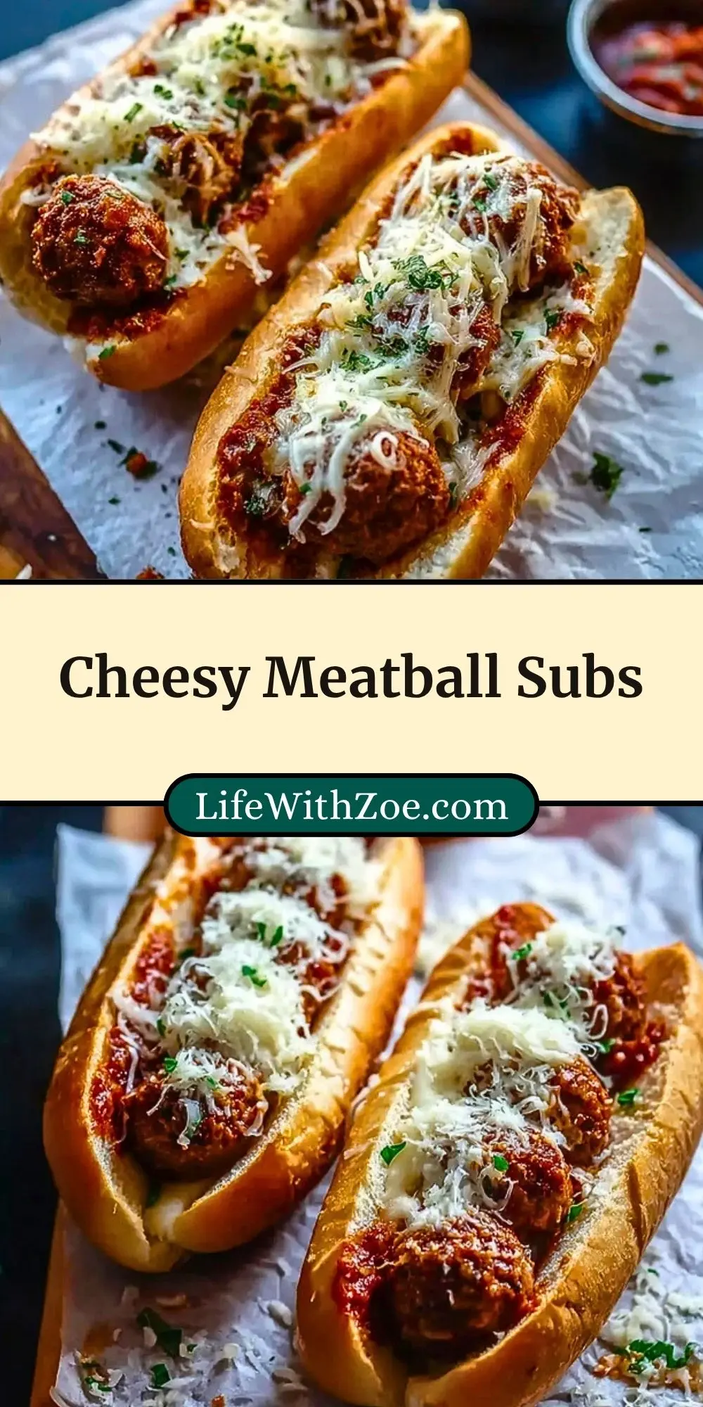Cheesy Meatball Subs (3)