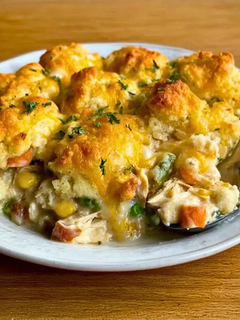 Chicken Cobbler Dinner Casserole (1)