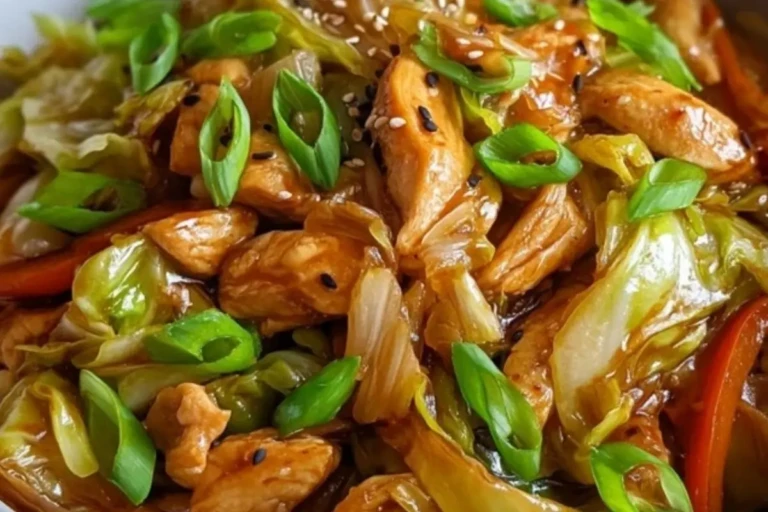 Chinese Chicken & Cabbage Stir-Fry