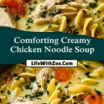 Comforting Creamy Chicken Noodle Soup (2)