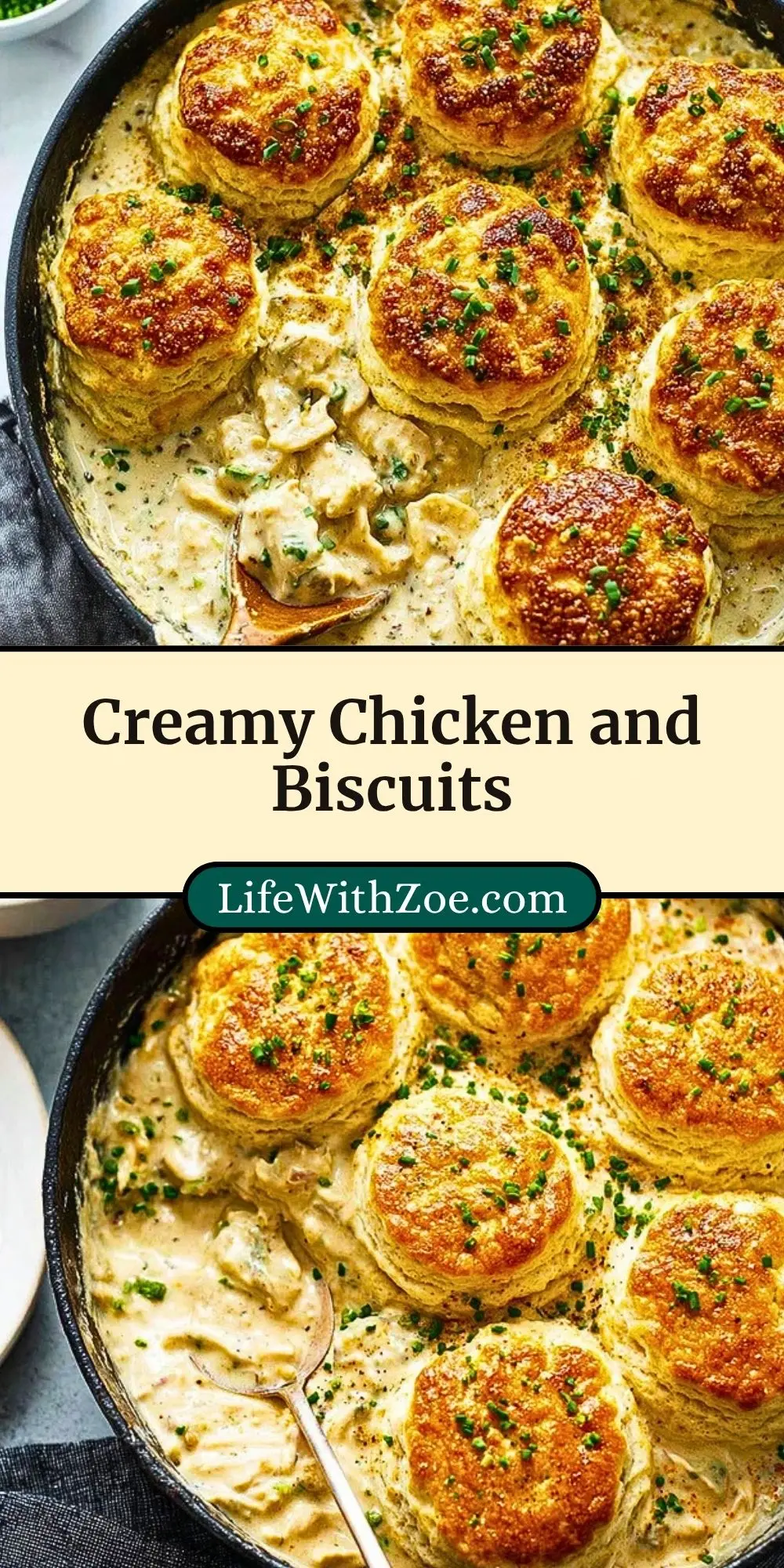 Creamy Chicken and Biscuits Pin 2