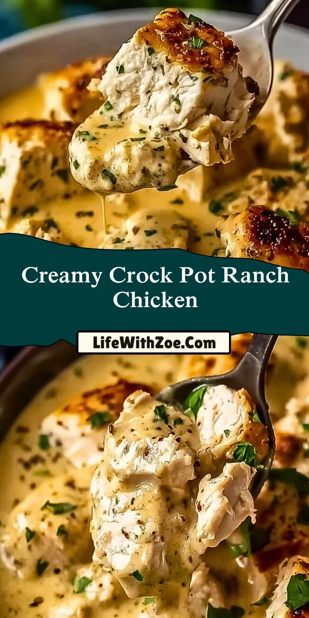 Creamy Crock Pot Ranch Chicken (2)