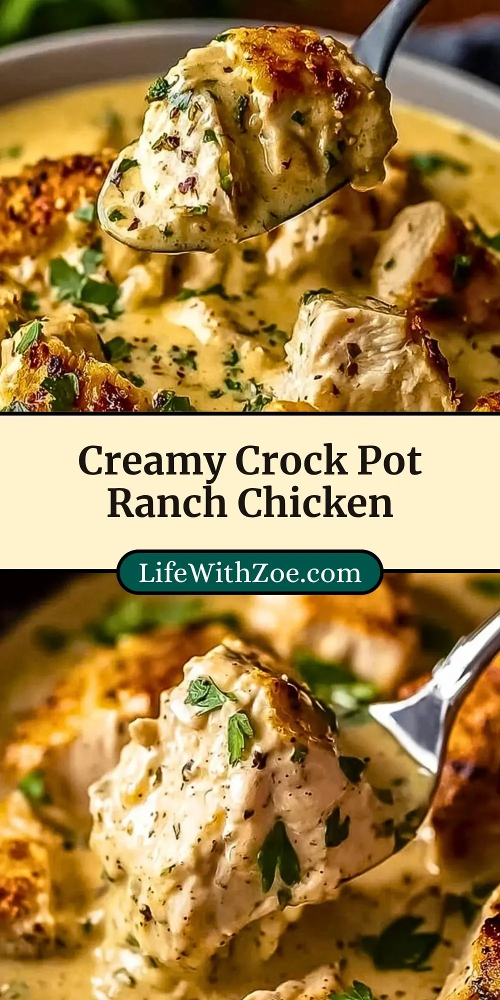 Creamy Crock Pot Ranch Chicken (3)