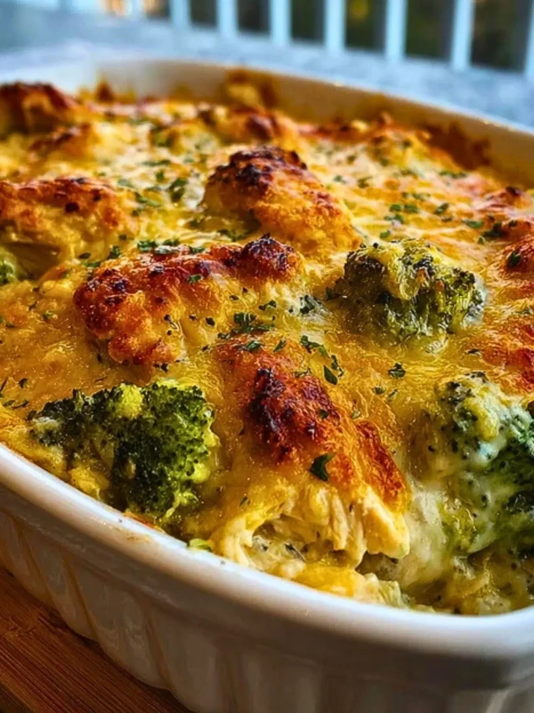 Creamy Keto Broccoli Chicken Casserole (1)