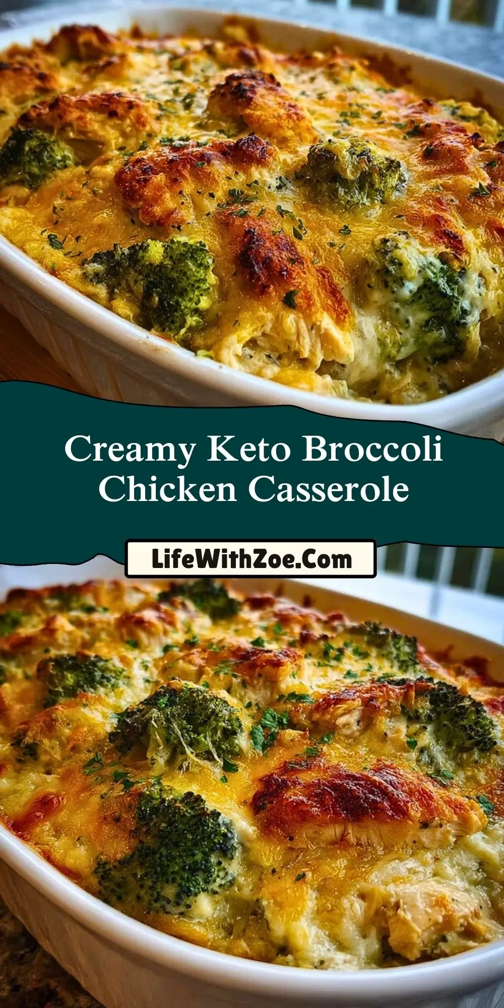 Creamy Keto Broccoli Chicken Casserole (2)