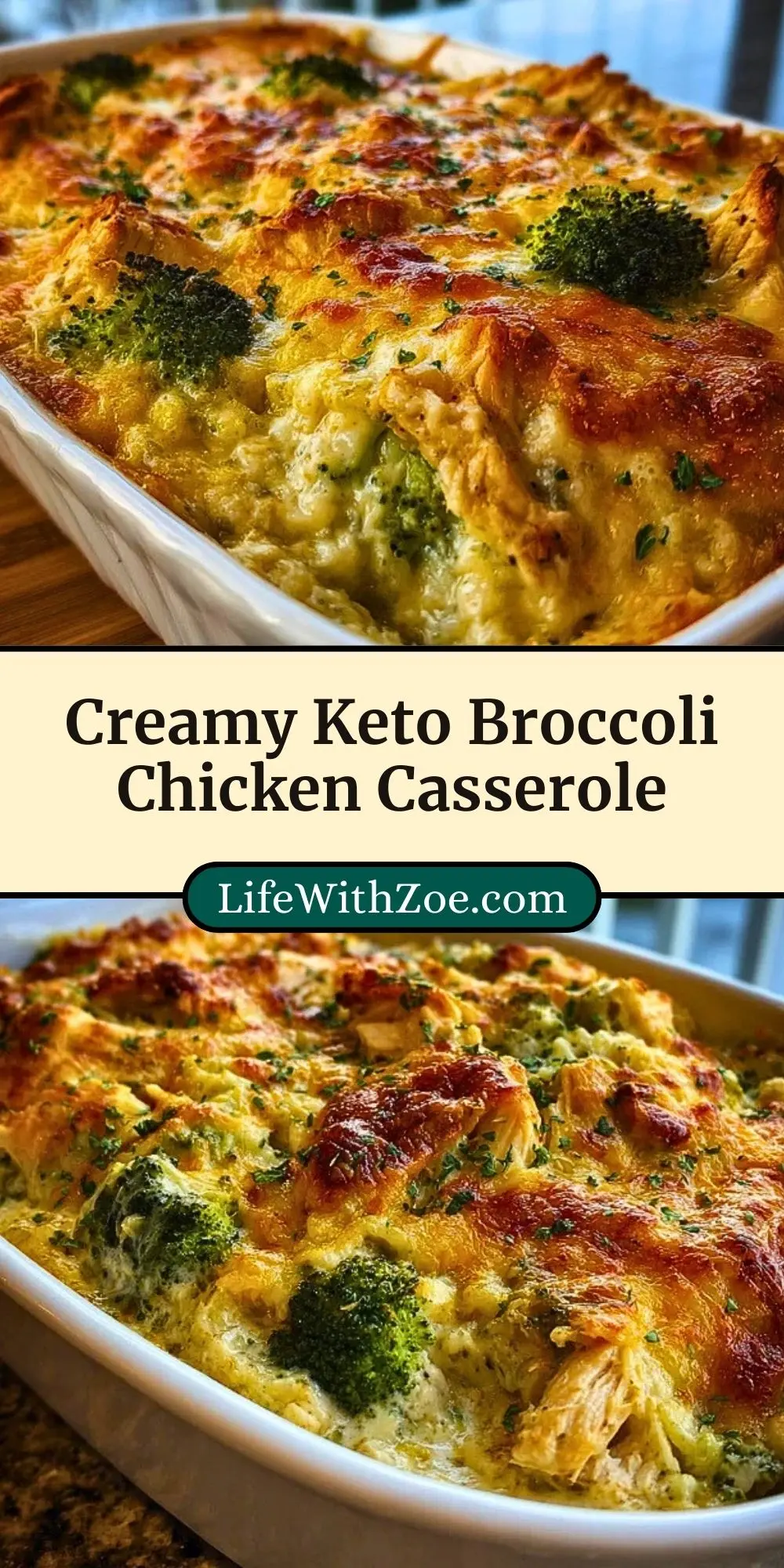 Creamy Keto Broccoli Chicken Casserole (3)