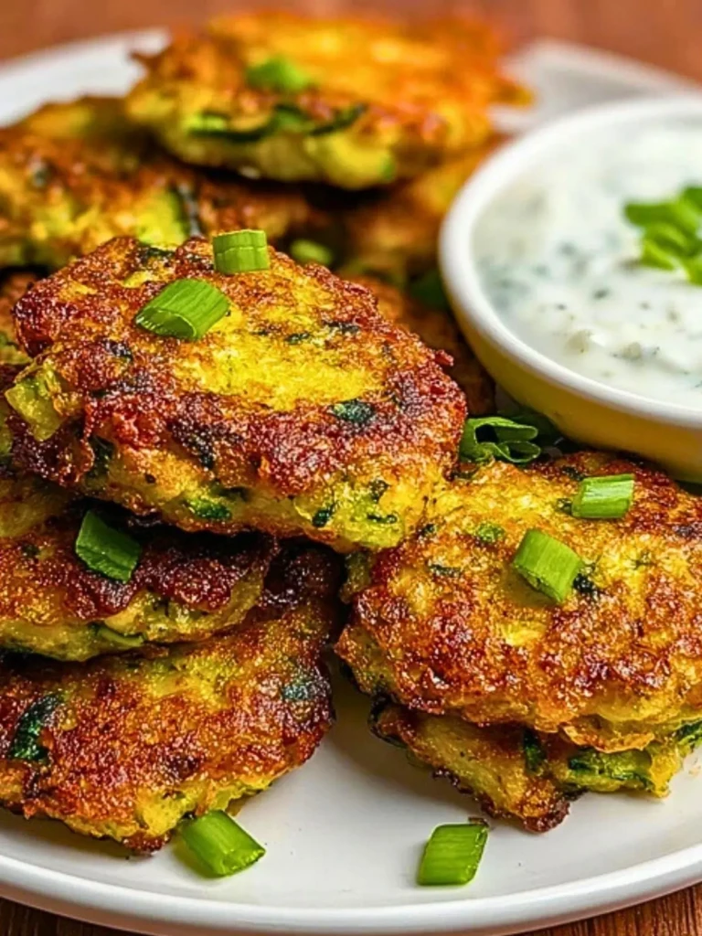 Crispy Air Fryer Zucchini Fritters (1)