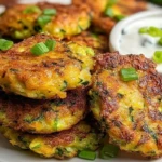 Crispy Air Fryer Zucchini Fritters