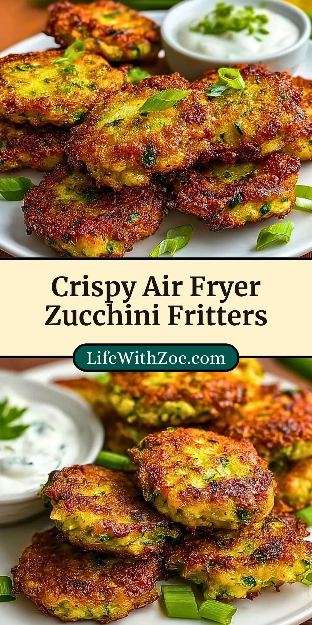 Crispy Air Fryer Zucchini Fritters (3)