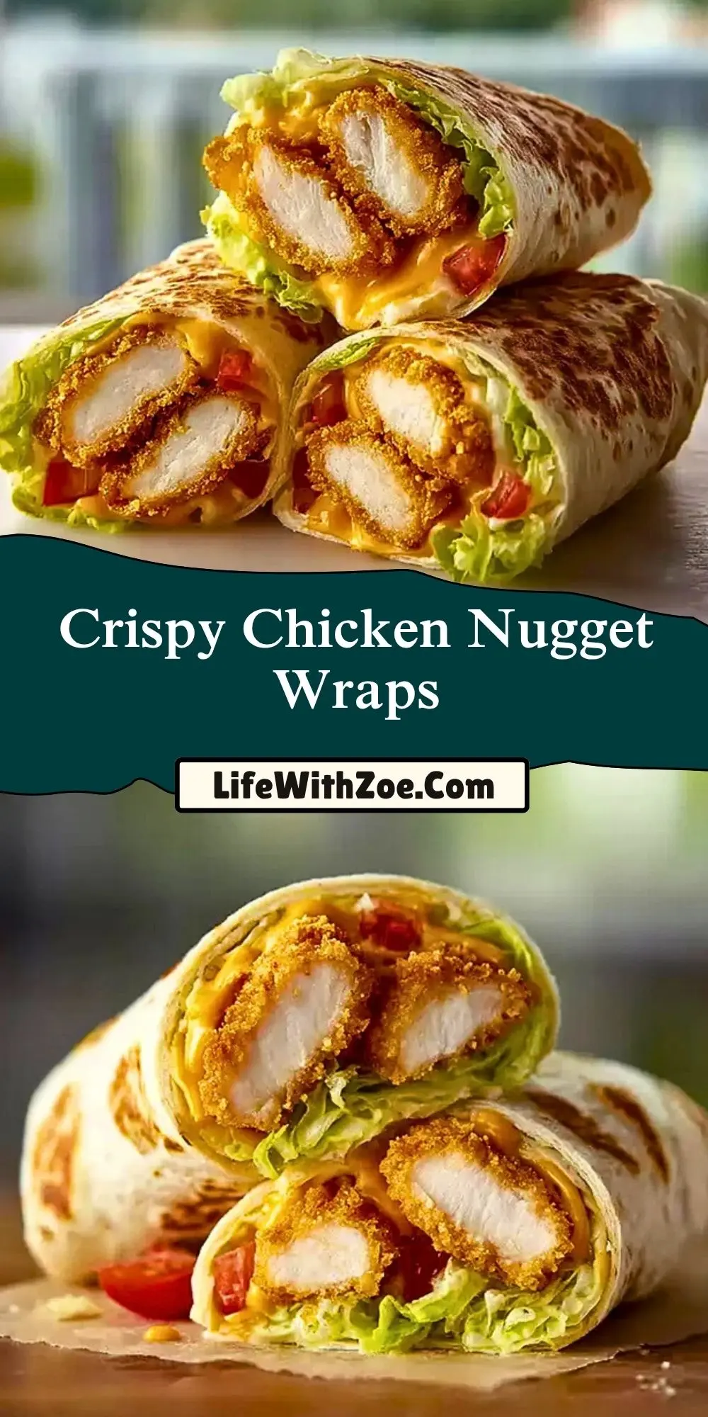 Crispy Chicken Nugget Wraps (2)
