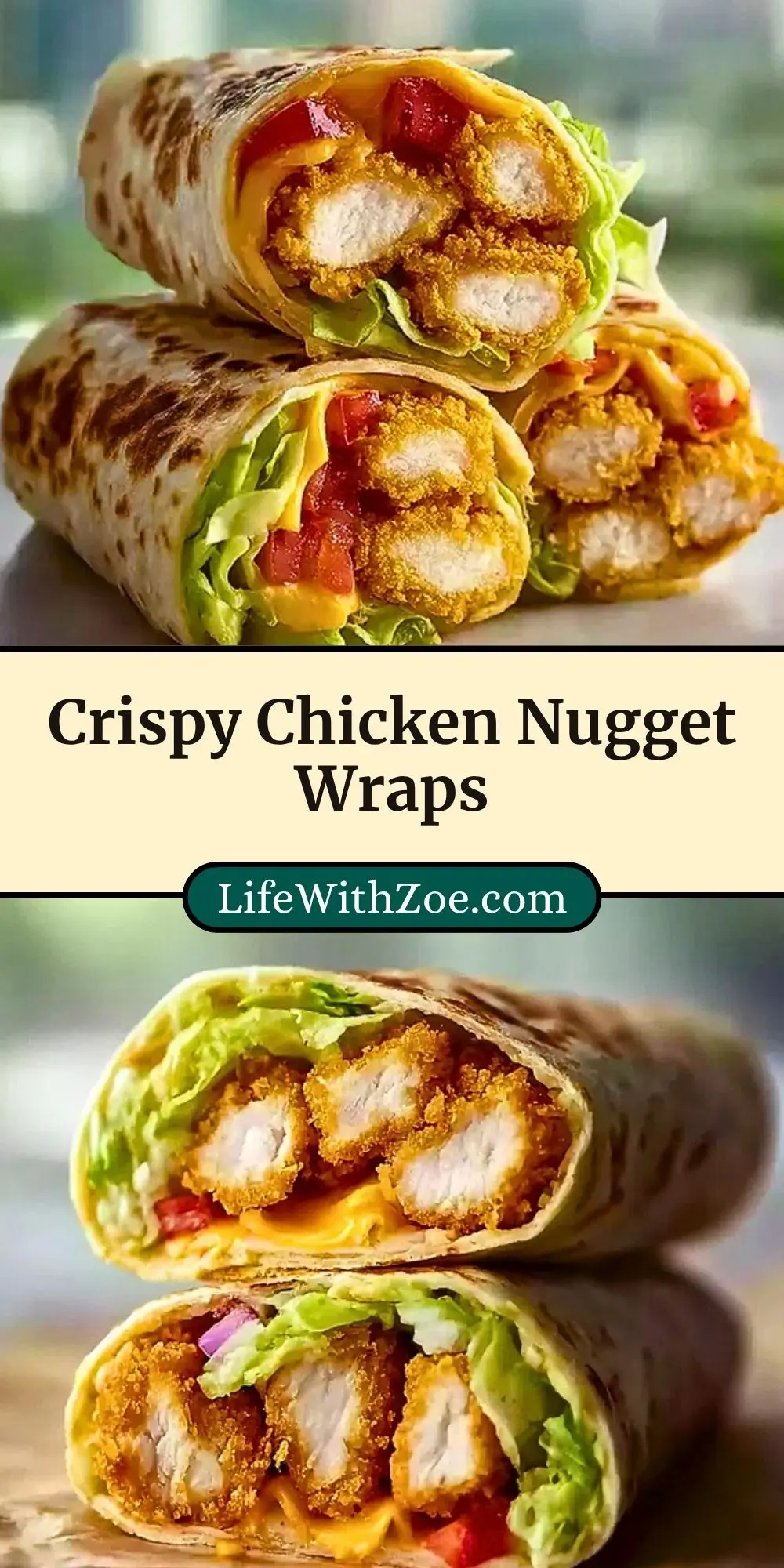 Crispy Chicken Nugget Wraps (3)