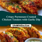Crispy Parmesan-Crusted Chicken Tenders with Garlic Dip (2)