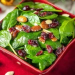 Delicious Christmas Cranberry Spinach Salad (1)