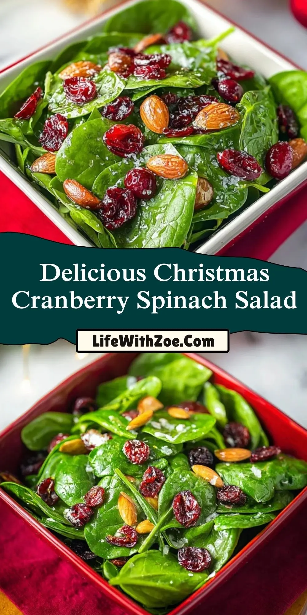 Delicious Christmas Cranberry Spinach Salad (3)