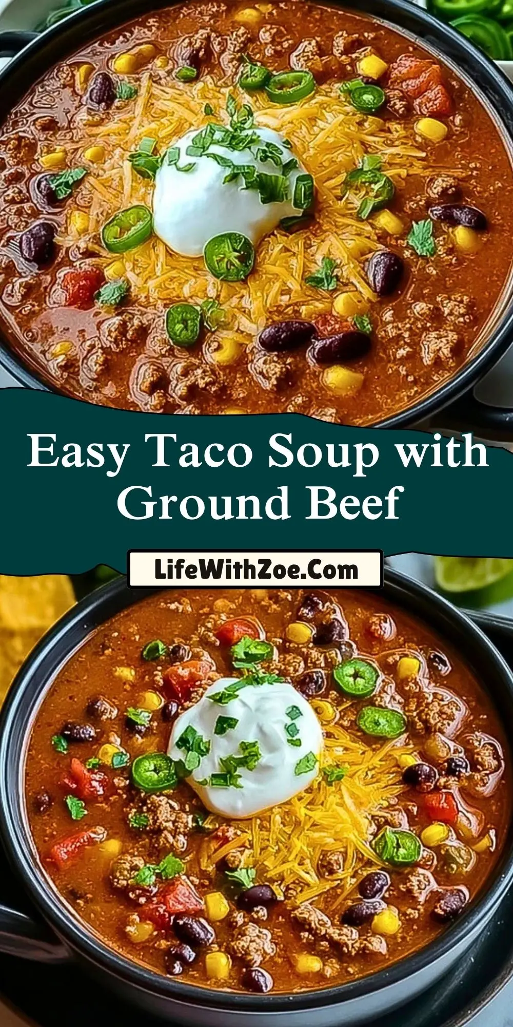 Easy Taco Soup with Ground Beef (2)