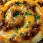 Garlic Butter Cheeseburger Rollups