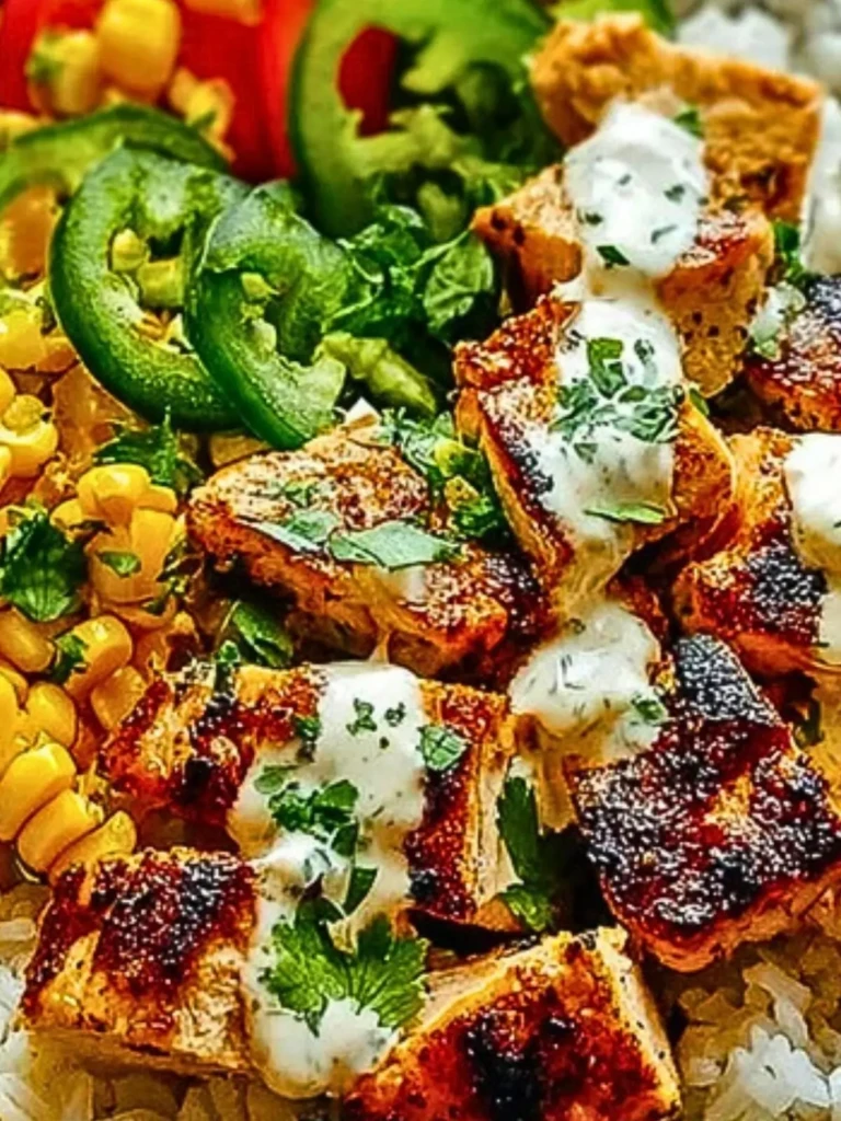 Healthy Chicken Rice Bowl with Street Corn (1)