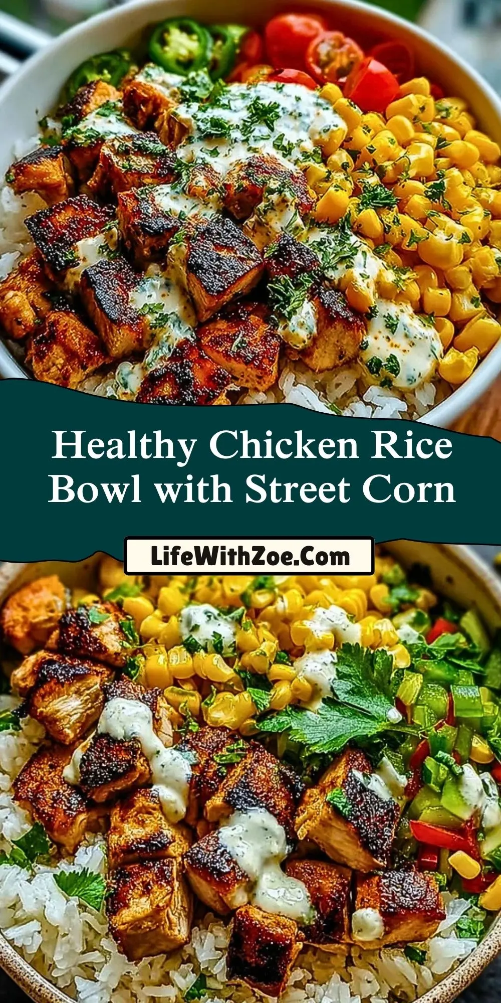 Healthy Chicken Rice Bowl with Street Corn (2)