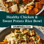 Healthy Chicken & Sweet Potato Rice Bowl (2)