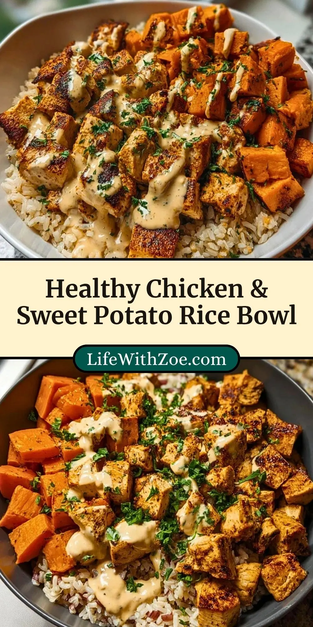 Healthy Chicken & Sweet Potato Rice Bowl (3)