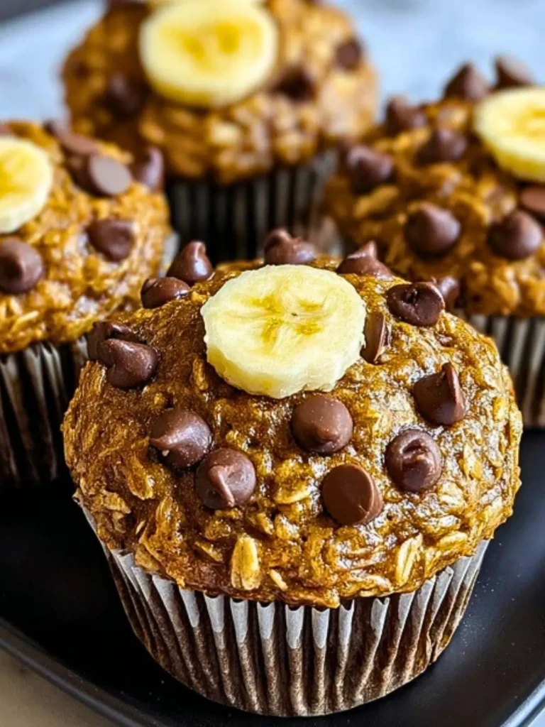 Healthy Chocolate Chip Banana Muffins (1)