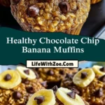 Healthy Chocolate Chip Banana Muffins (2)