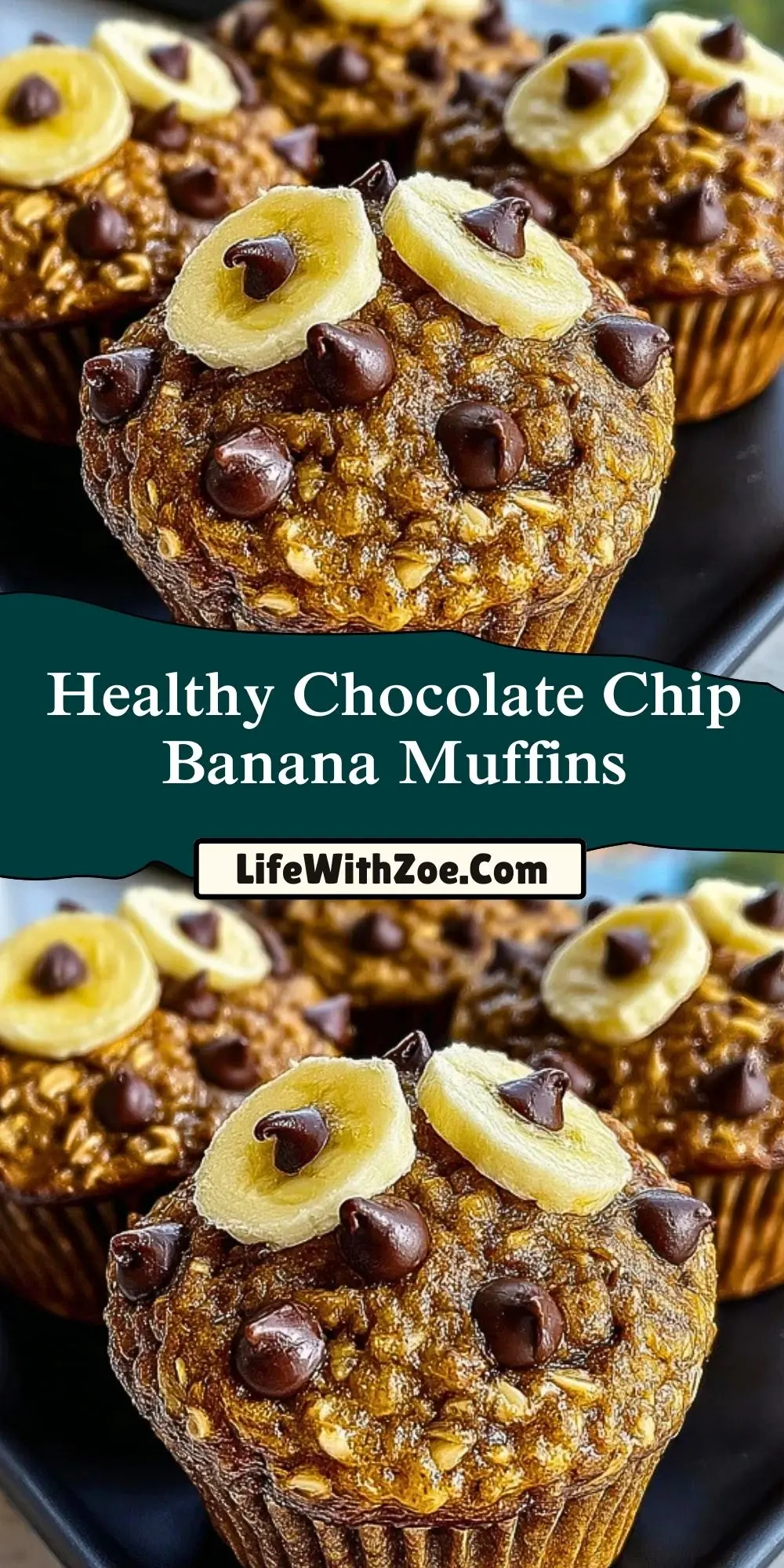 Healthy Chocolate Chip Banana Muffins (2)