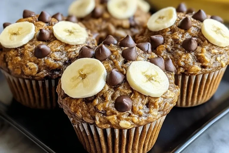 Healthy Chocolate Chip Banana Muffins
