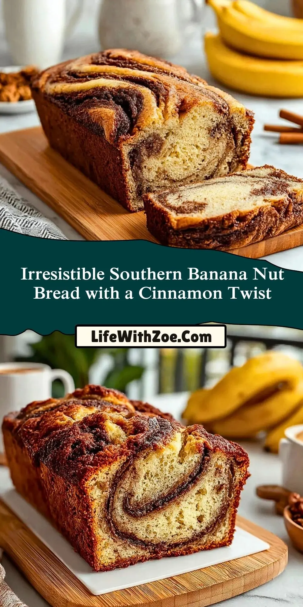 Irresistible Southern Banana Nut Bread with a Cinnamon Twist (2)