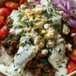 Lamb Gyro Bowls with Dreamy Creamy Sauce