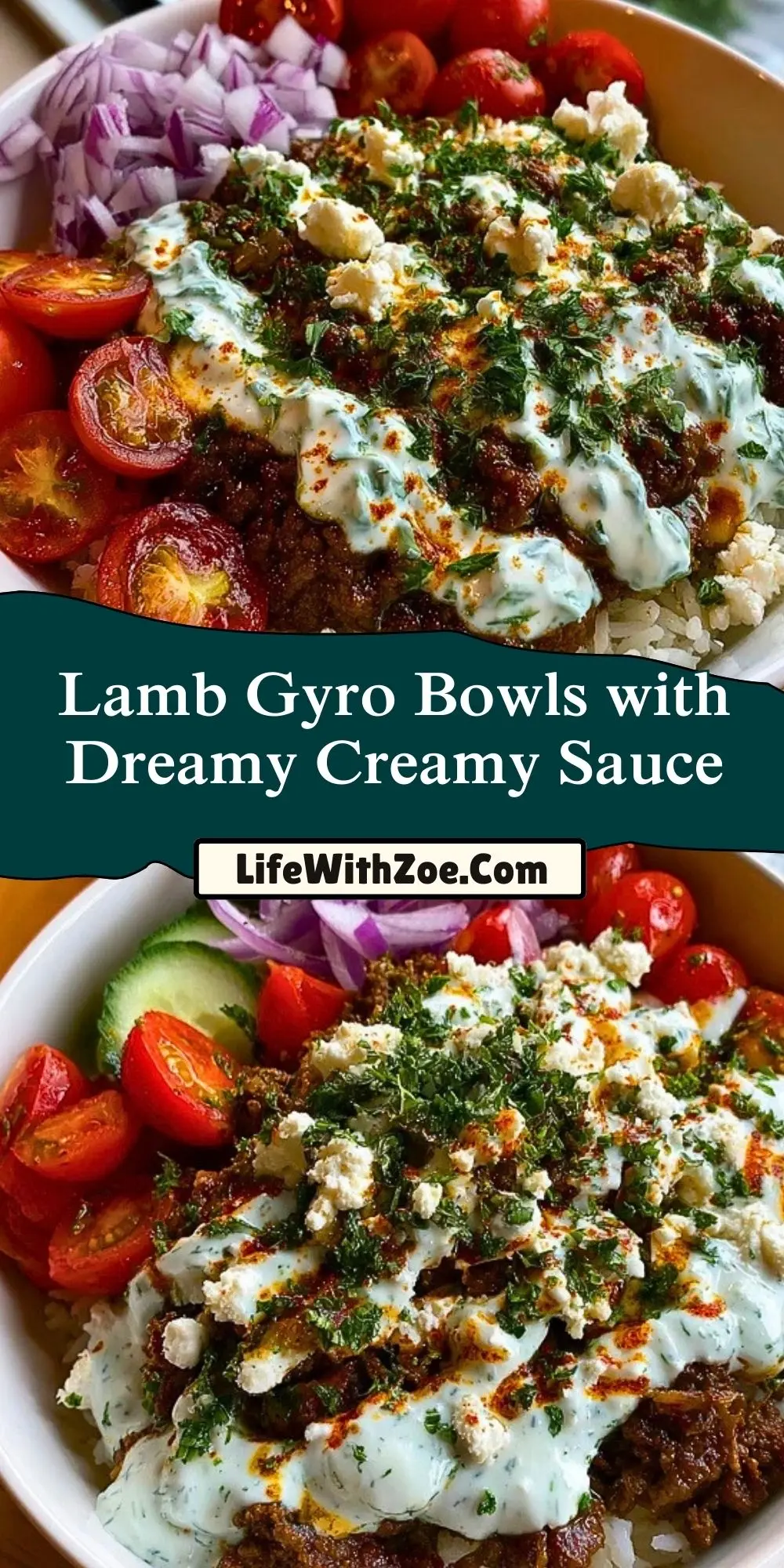Lamb Gyro Bowls with Dreamy Creamy Sauce (2)