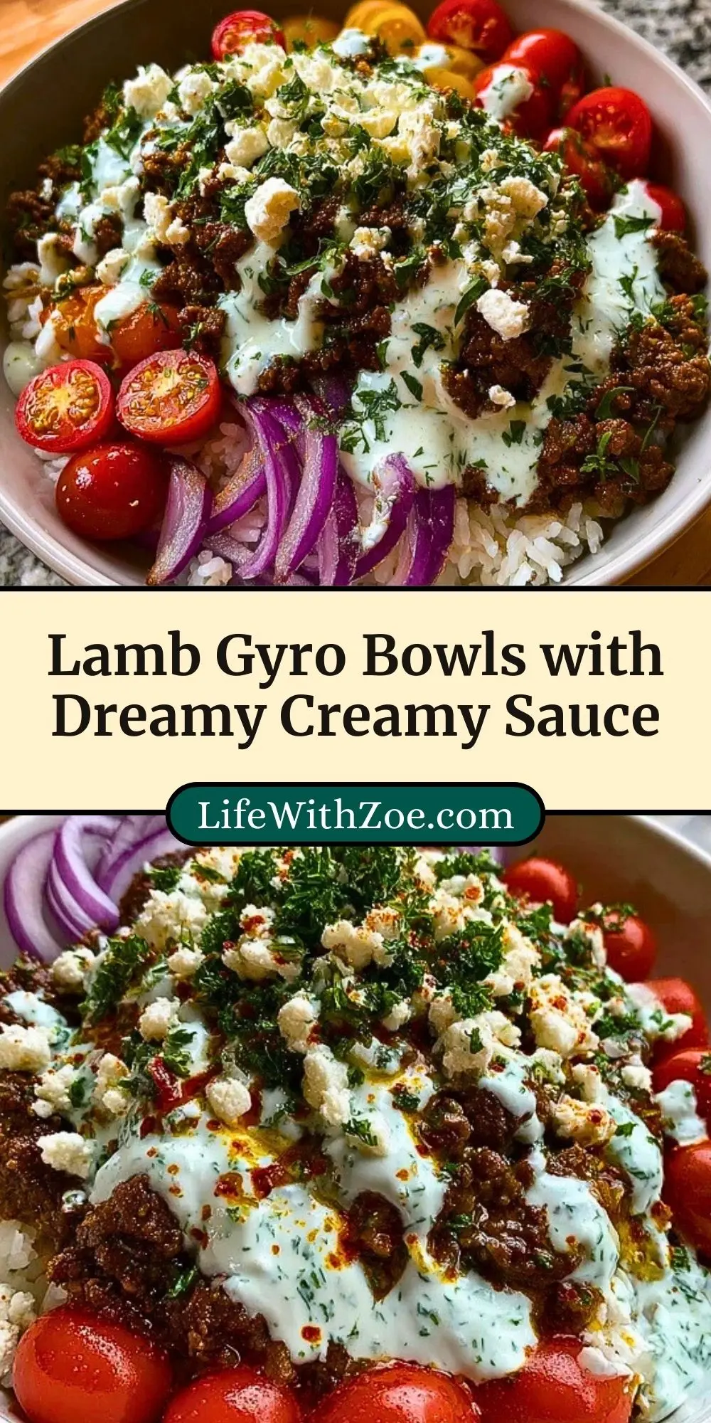 Lamb Gyro Bowls with Dreamy Creamy Sauce (3)