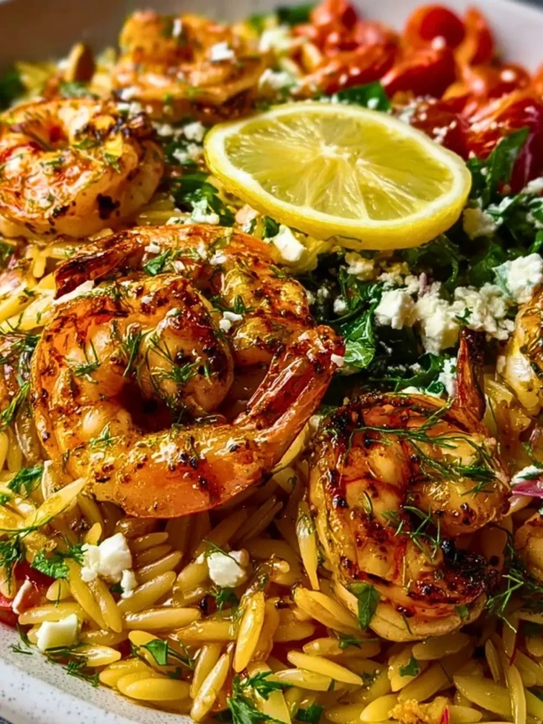 Lemon Feta Orzo Roasted Shrimp (1)