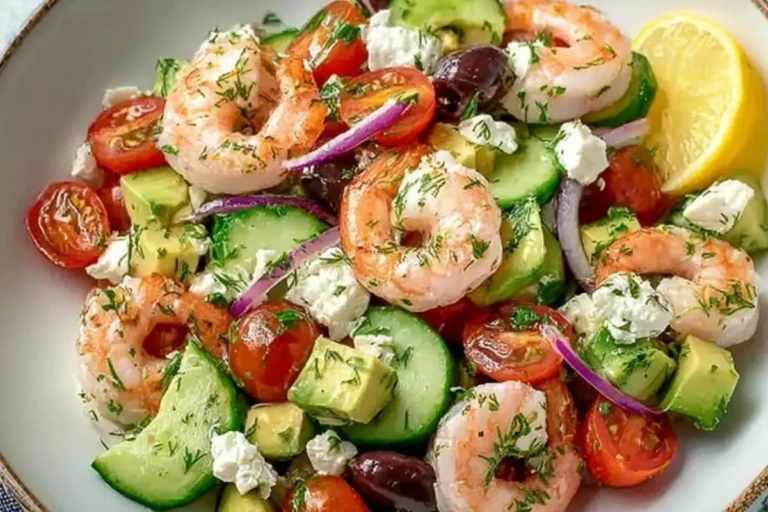 Mediterranean Shrimp and Avocado Salad