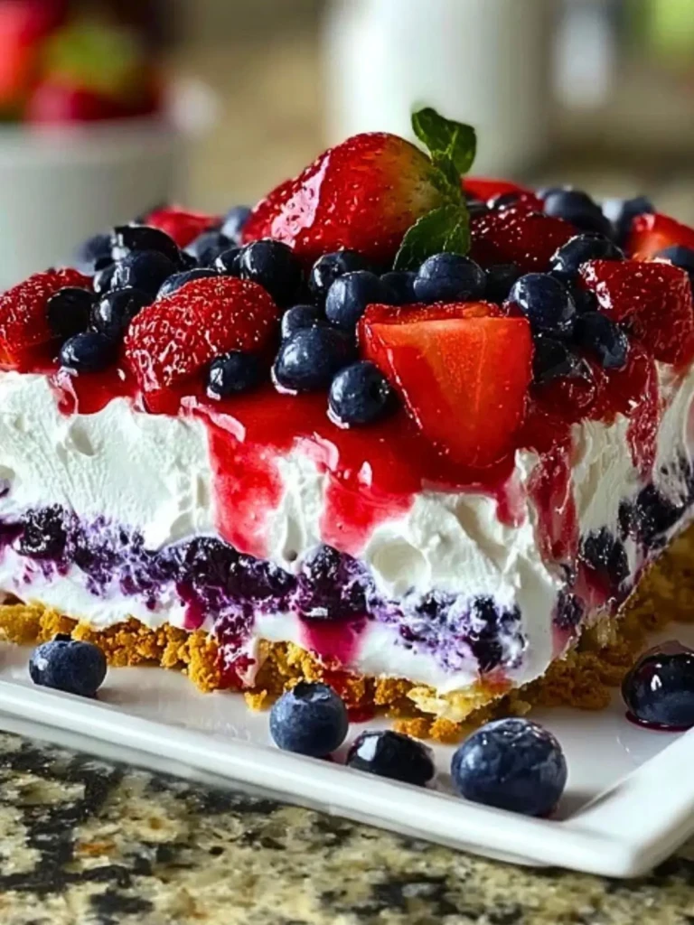 No Bake Summer Berry Lasagna (1)
