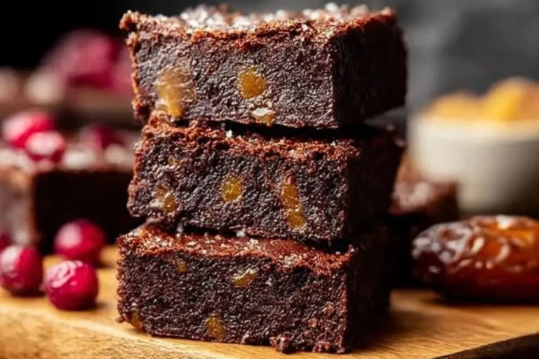 No Bake Vegan Date Brownies
